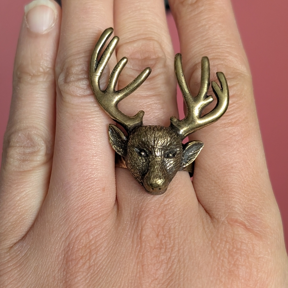 Deer Head Ring